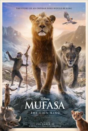 Mufasa – O Rei Leão Dublado e Dual Áudio Torrent 720p 4K 1080p – Download